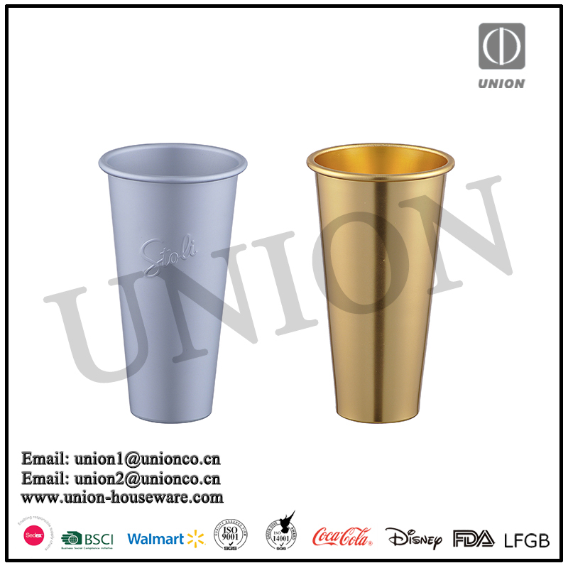 Food grade aluminum cup metal cup coke cup cold drink cup promotion cup