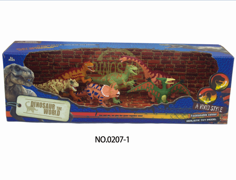 plastic Dinosaur Toy with Display Box