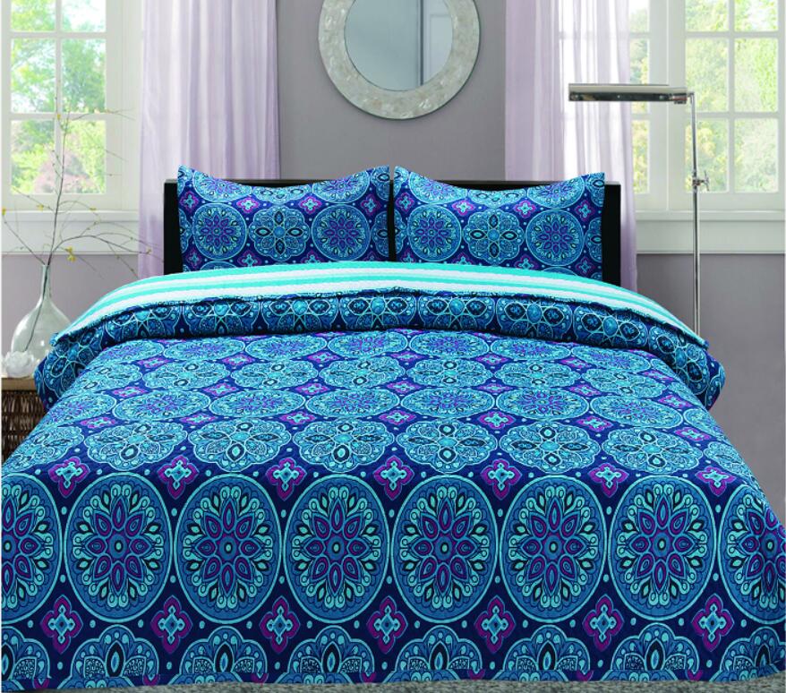 Print Microfiber Pinsonic Quilt/Ultrasonic Quilt/Bed Cover/Factory Made/Embossed Quilting