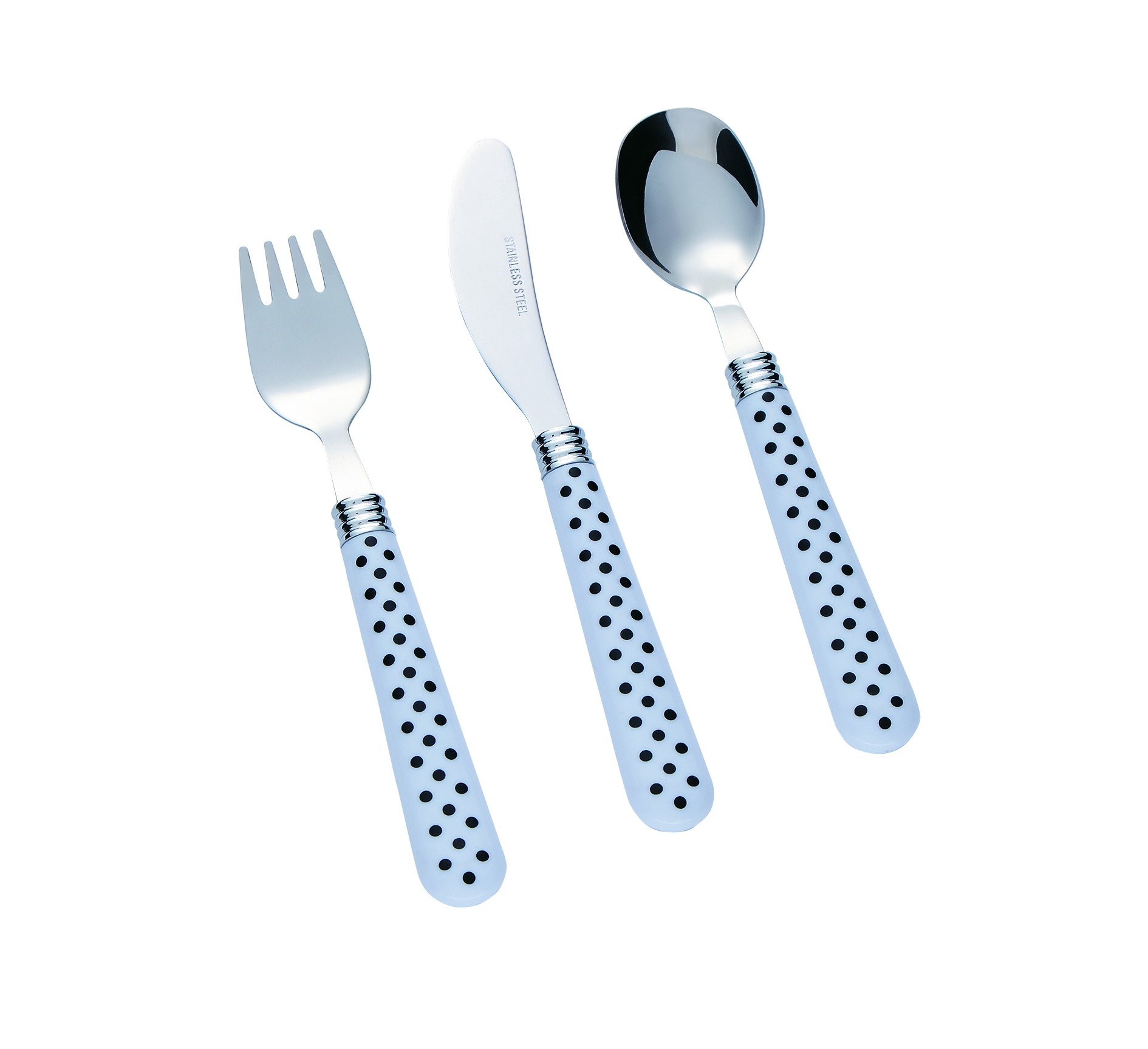 Stainless Steel Cutlery Set with Plastic Handle