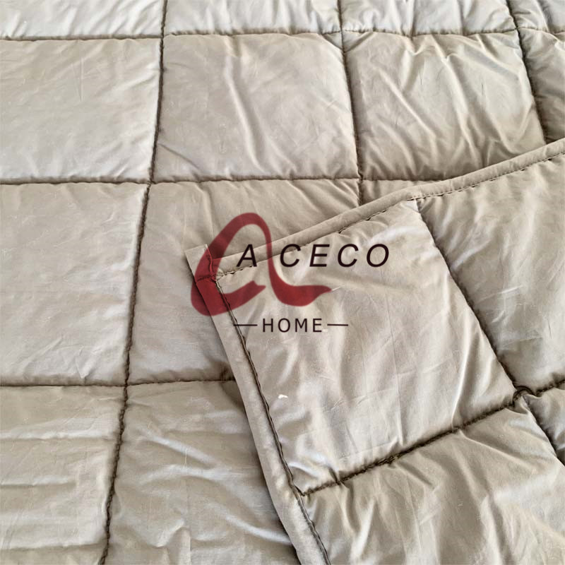 Weighted blanket without cover
