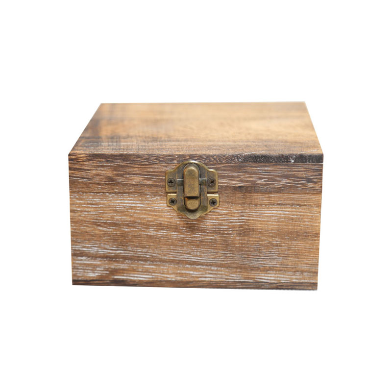 paulownia wood box make old color box with lock wooden storage box home & office deco