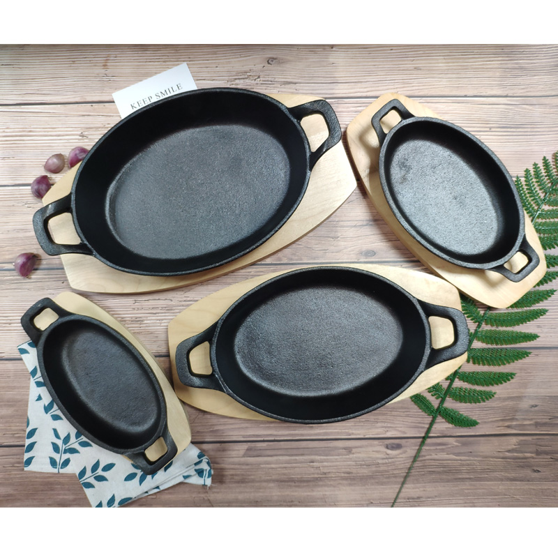 Cast iron oval dish