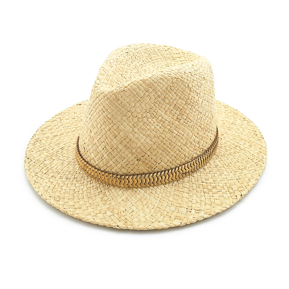 Hot Selling Lady Raffia Straw Fedora Panama Hats