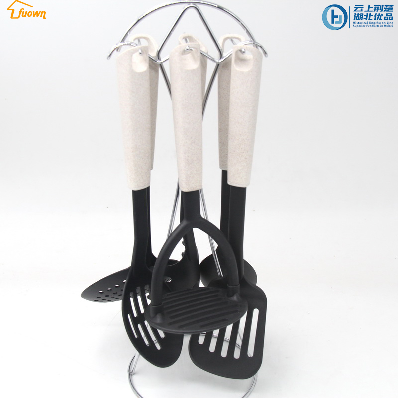 Nylon Kitchen Tools With Rice Husk Fiber Material Handle