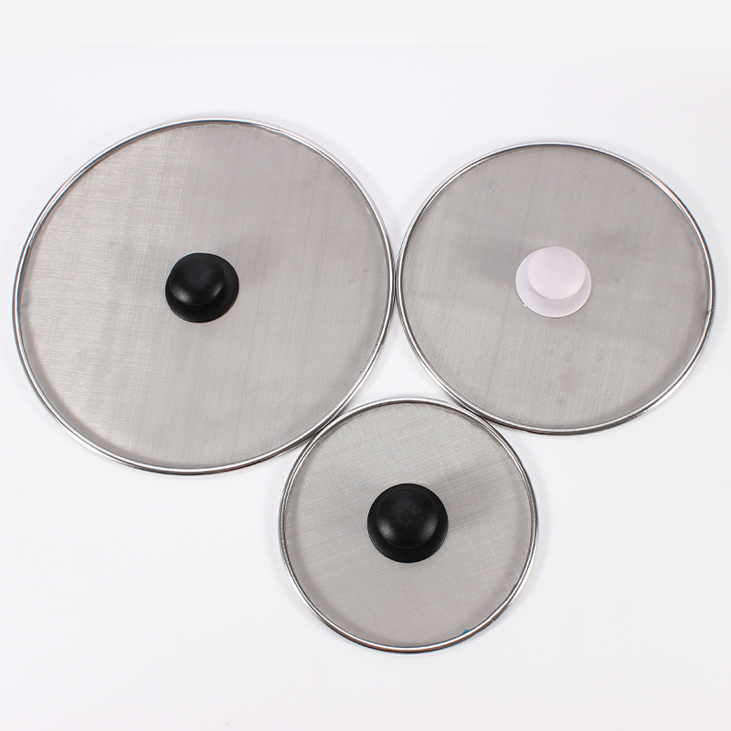 Sabre new design high quality BBQ Tools Metal stainless steel Splatter Screen for Strainer Frying Pan