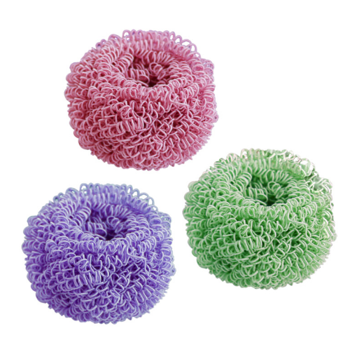3Pcs/Set plastic pot Scrubbers colorful scrubbers