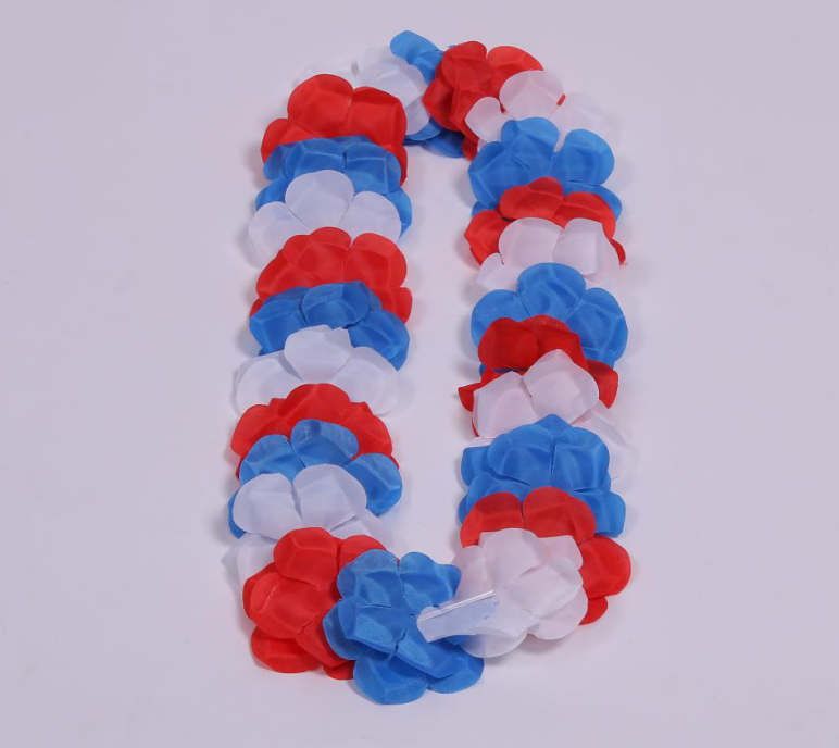 patriotic flower lei