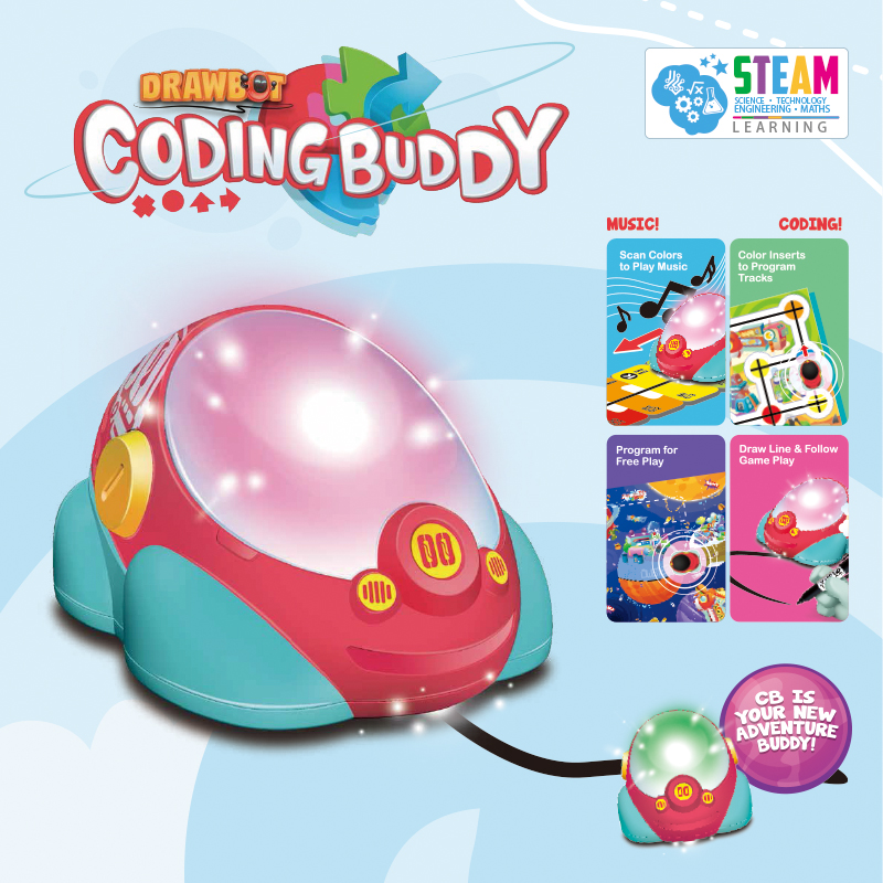 Codding Buddy Robot Toy Color Recognition Toy Program Robot