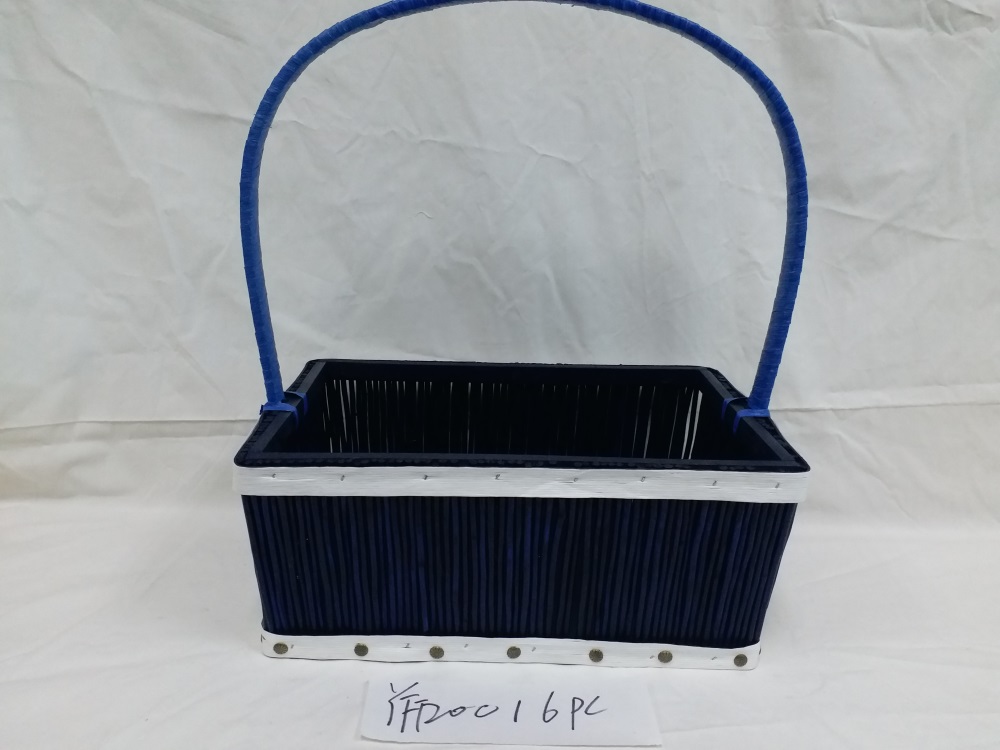 Gushi Yufeng wholesale 100% handmade new style wicker gift basket with handle