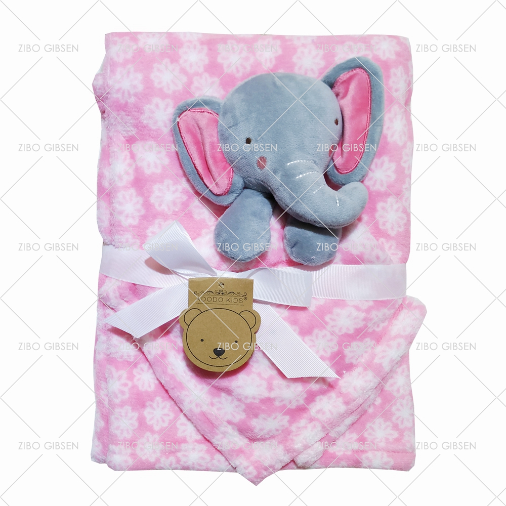 Baby Blanket coral fleece double layer blanket Kids Swaddle Wrap Baby Bedding Blanket