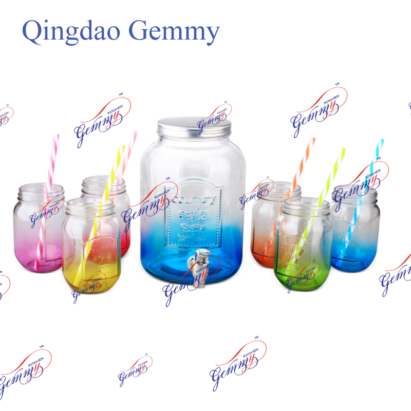Glass beverage dispenser
