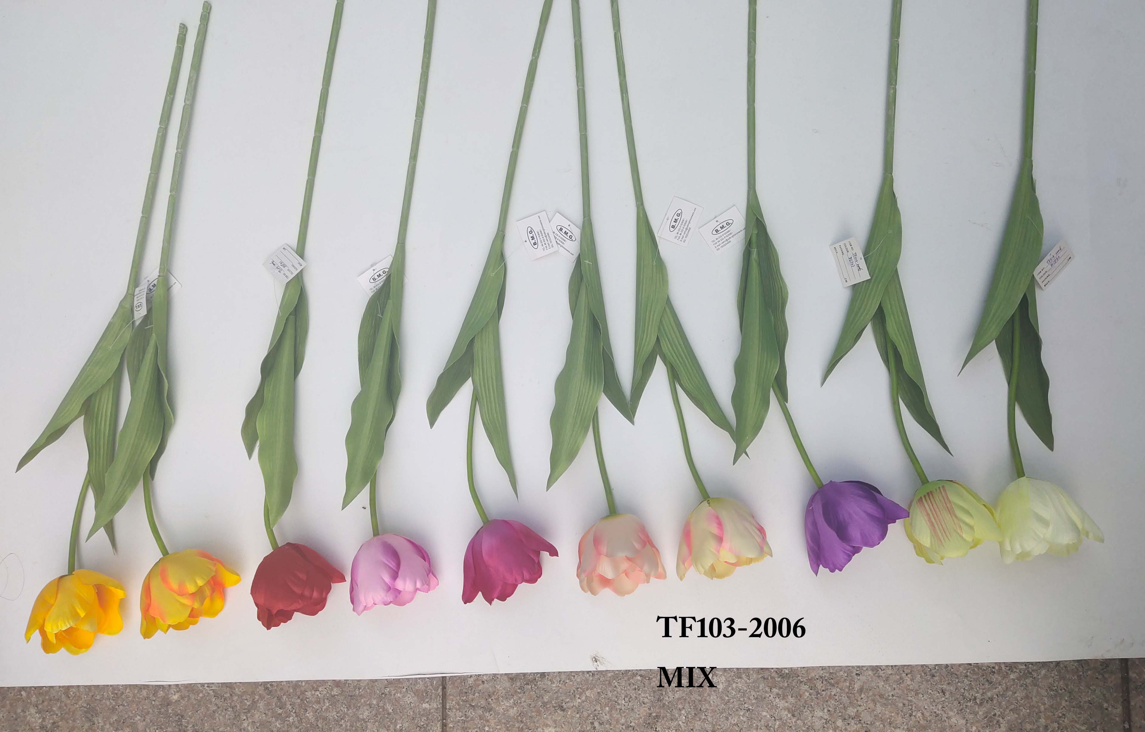 Artificial polyester flower