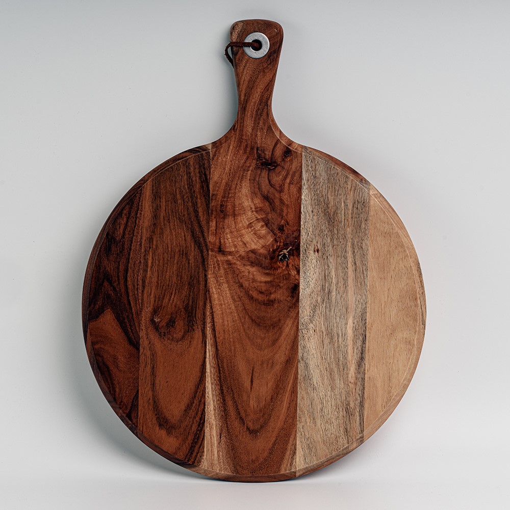 Pizza Board with Handle，Acacia