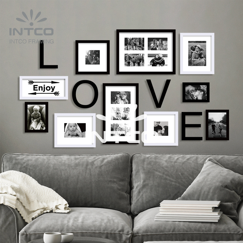 PS Modern multiple photo frame wall