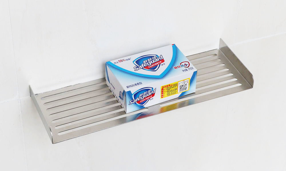 stainless steel bathroom shelf