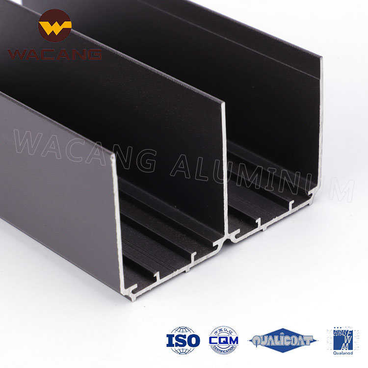 Aluminum profiles with casement windows and doors