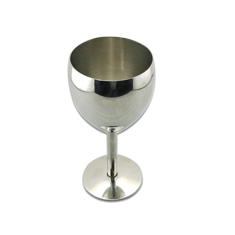 Stainless steel wine glass
