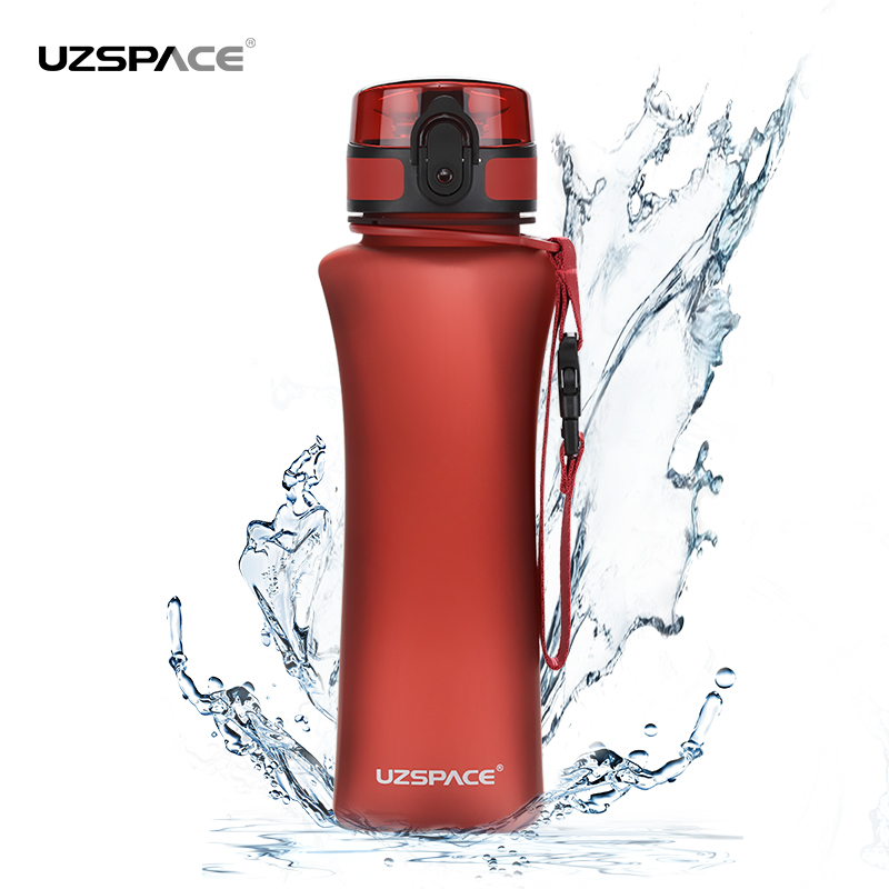 UZSPACE 500ml 1-click open lid BPA free leakproof outdoor plastic water bottle