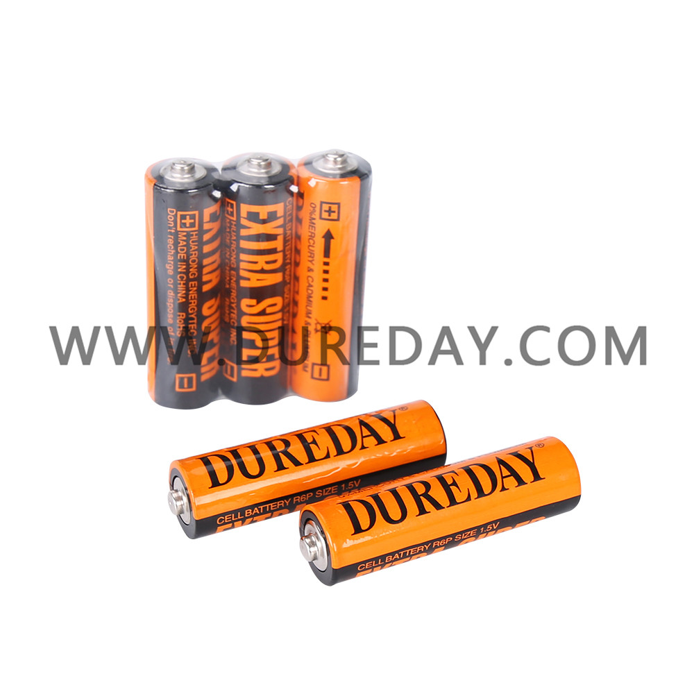 ZINC CARBON BATTERY R6 SIZE AA industrial package