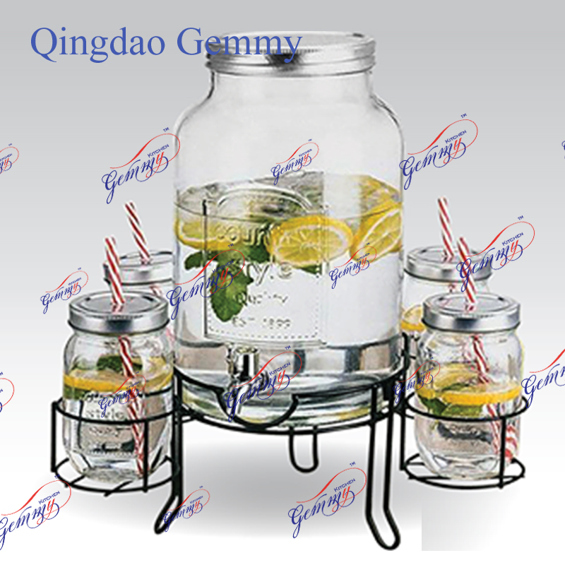 Glass beverage dispenser