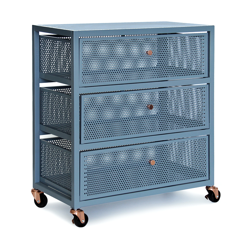 Metal Cabinet With 3 Drawers