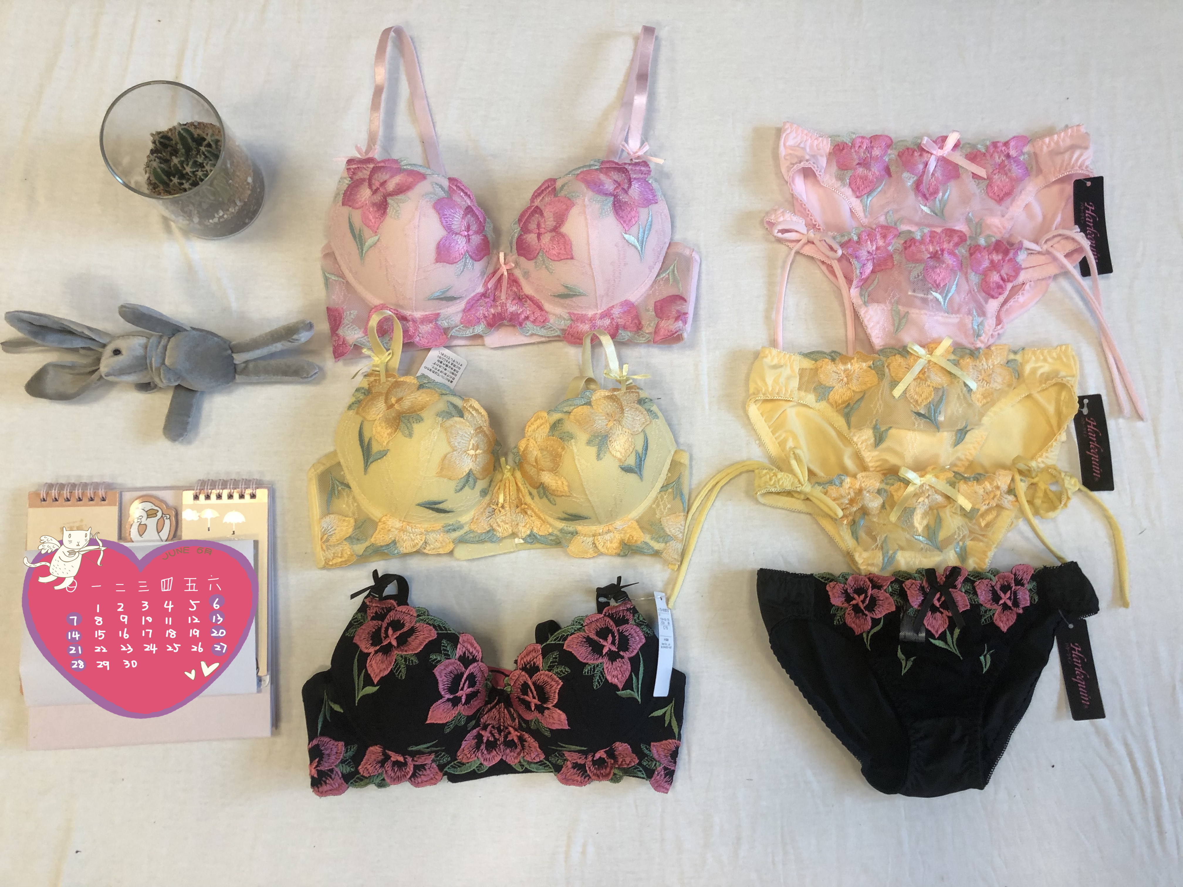 ladies underwear suit/three-piece suit