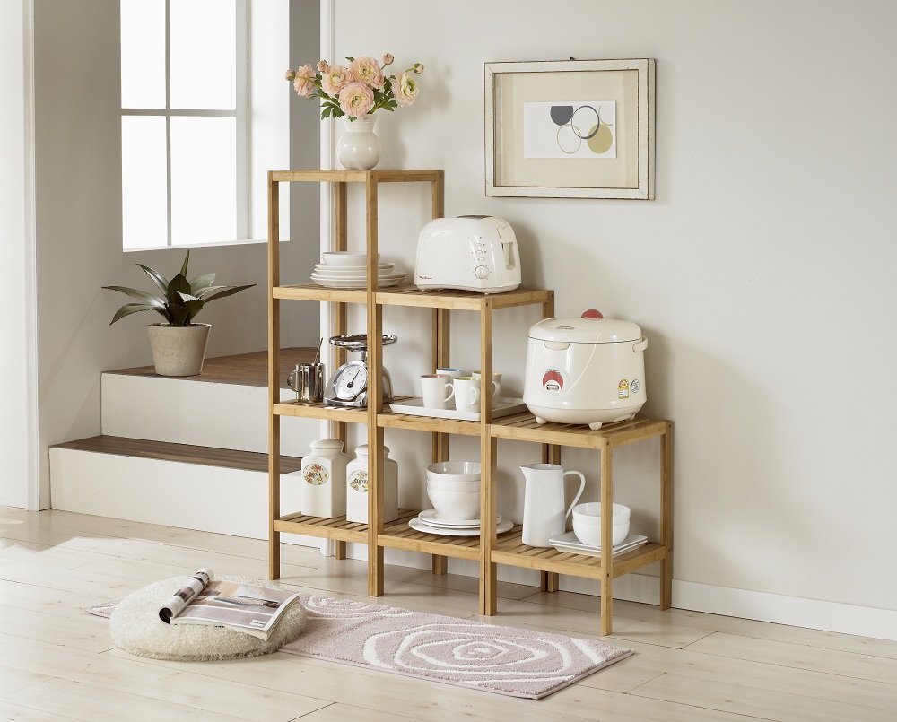 bamboo 3-tier shelves
