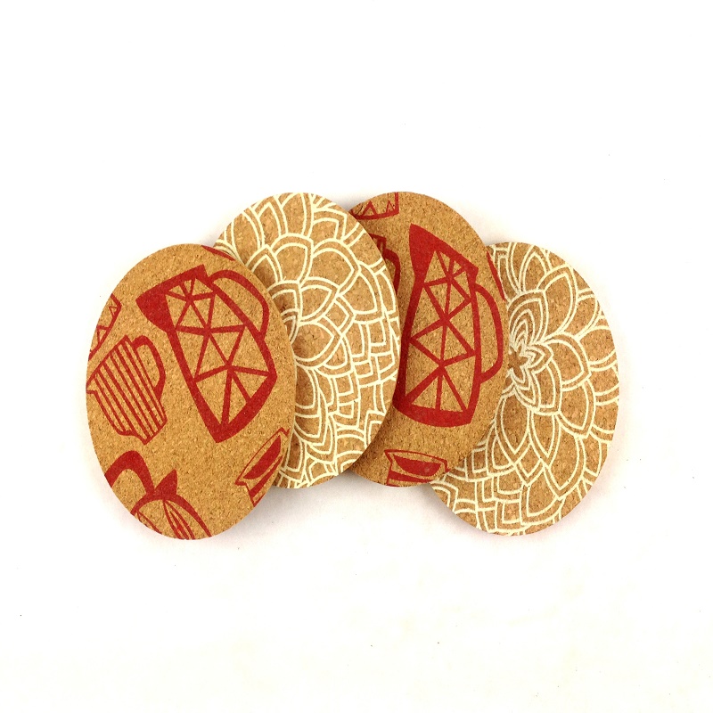 printed cork coaster