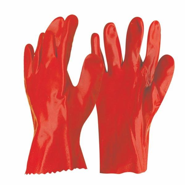 27-30-35-40-45cm red PVC gloves