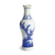 6" B&W ceramic vase