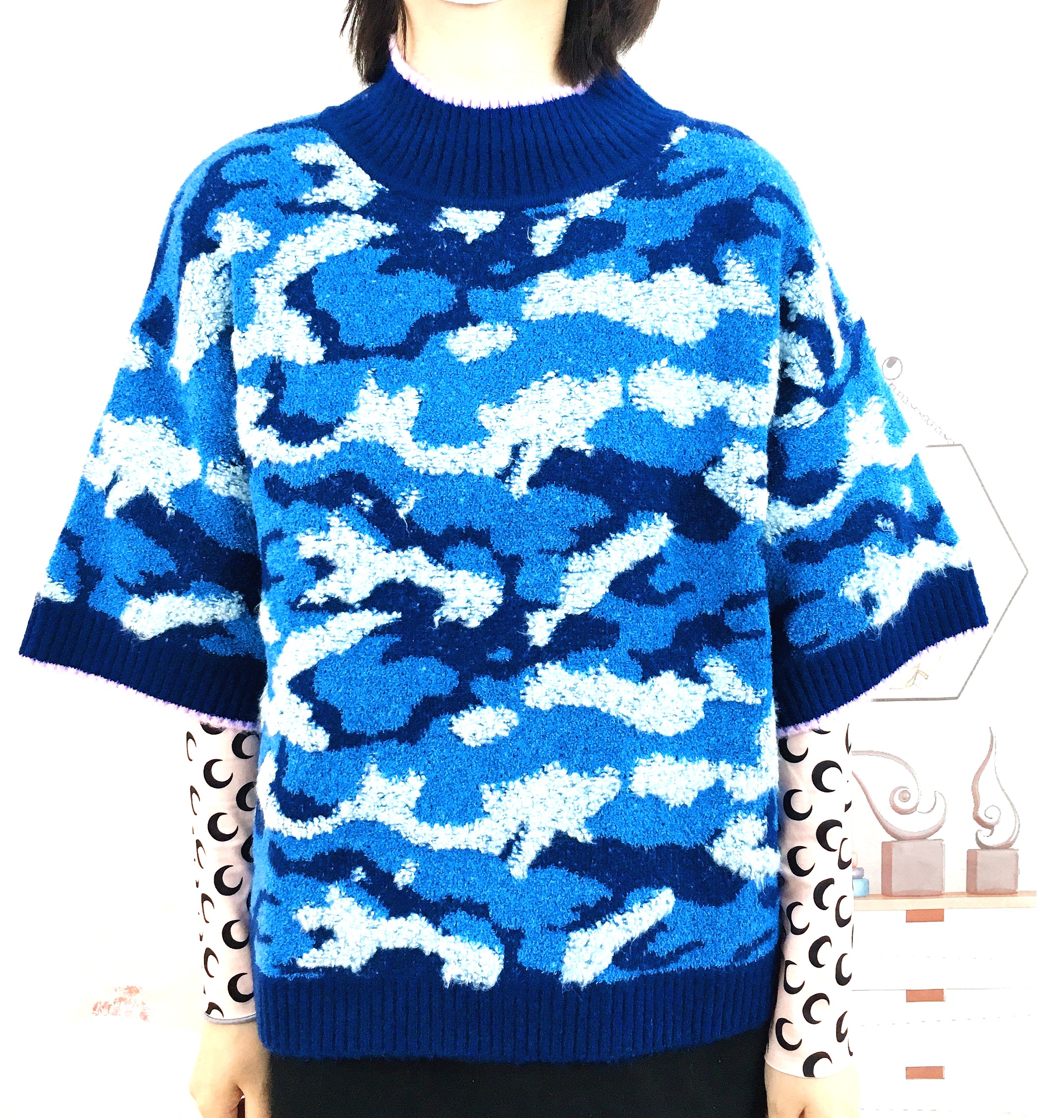 Women‘ pullover jacquard sweater AW21