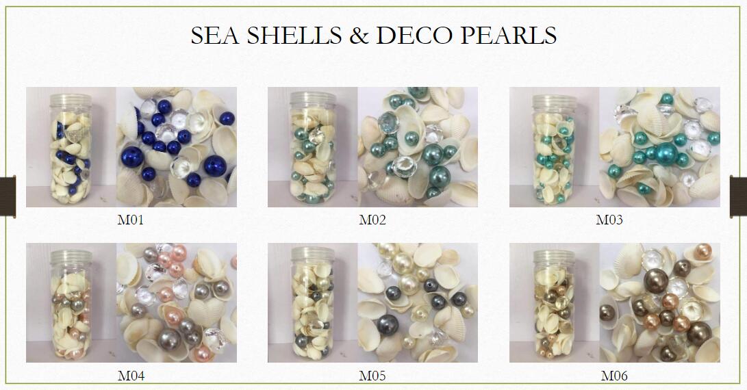 sea shells and deco pearls