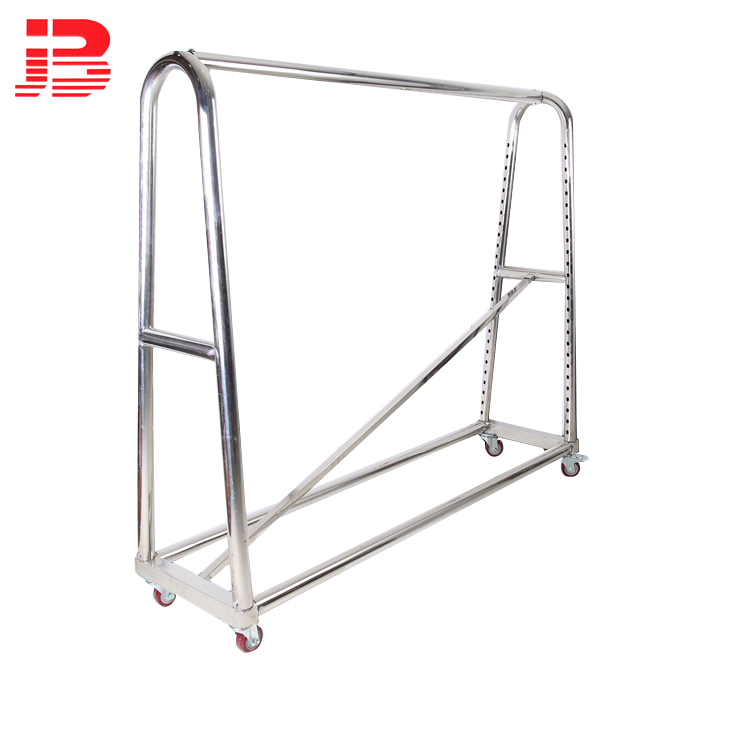 Stainless steel cloth display rack