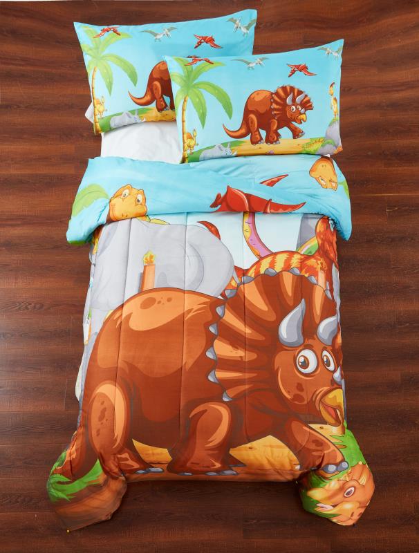100%polystermicrofiberkidsprintingcomforterset3pcs