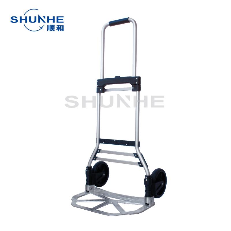 Alum Folding Hand Truck Two Whheel Folding Hand Trolley Shopping Hand Cart