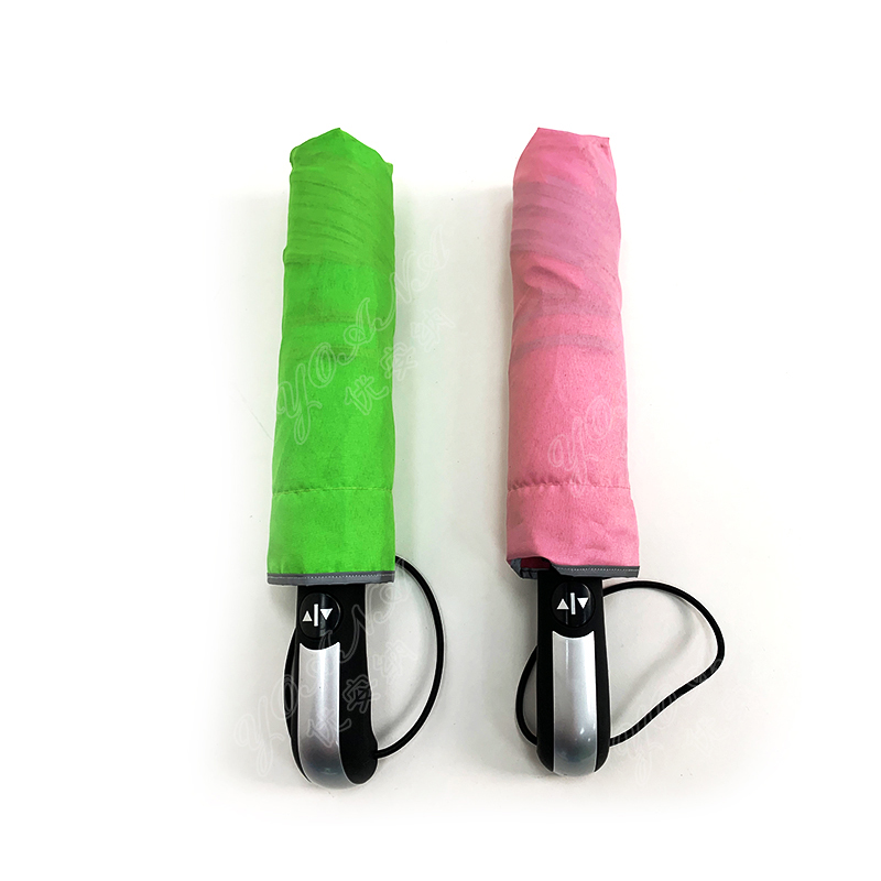 9034418V 3fold auto open and close pongee umbrella