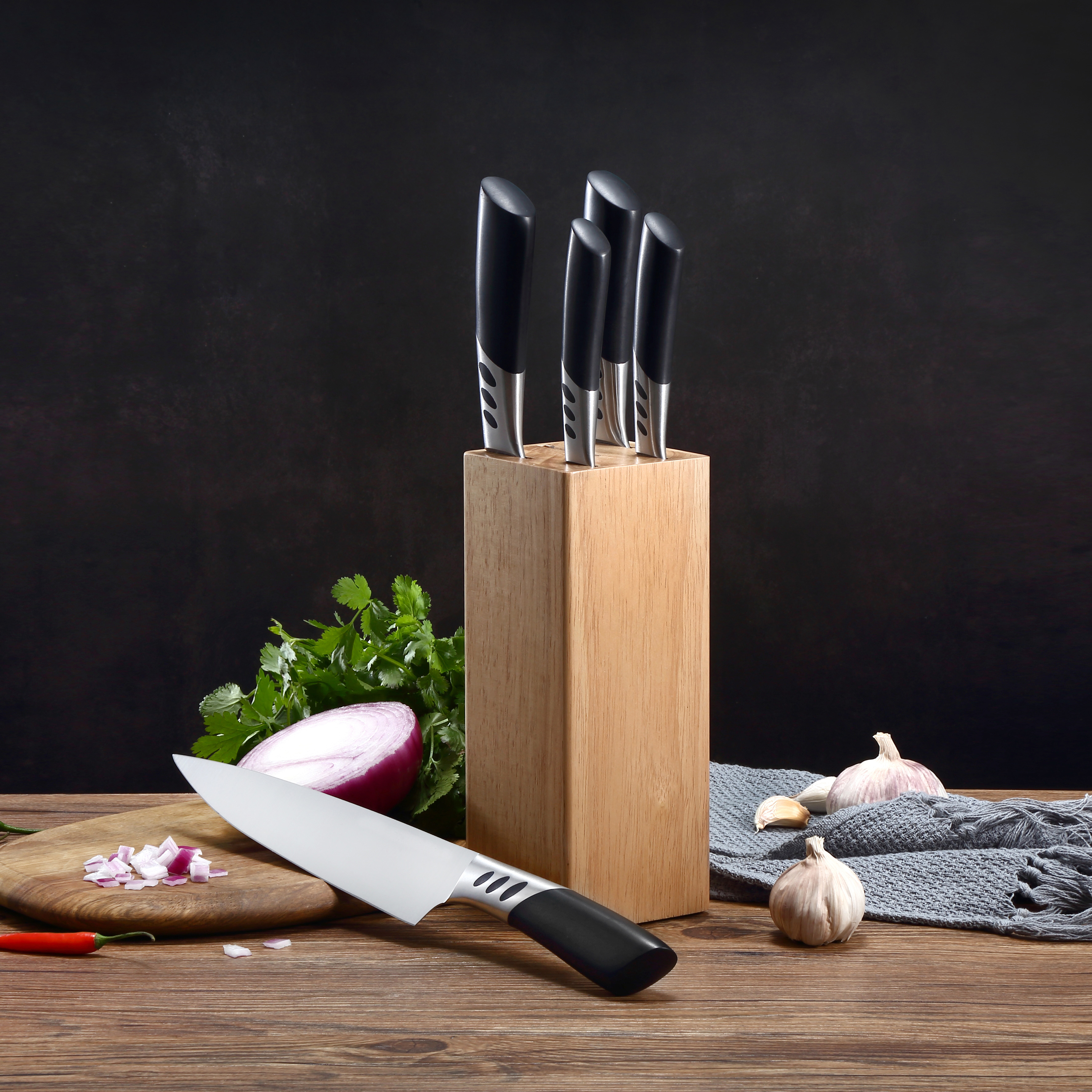 AH63 6pcs ABS handle kitchen knife set