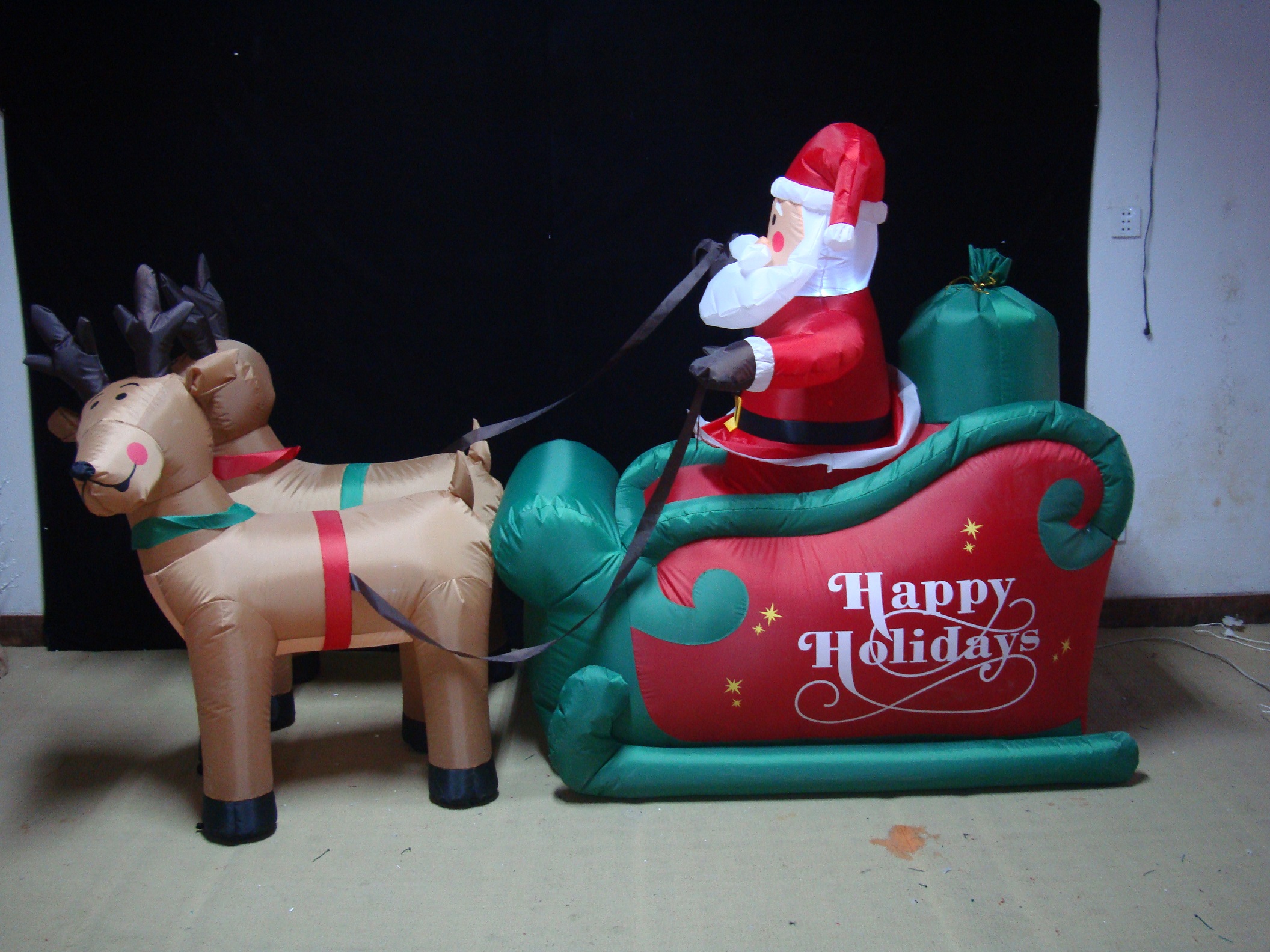 INFLATABLE SANTA lights, christmas lights, decorative lights