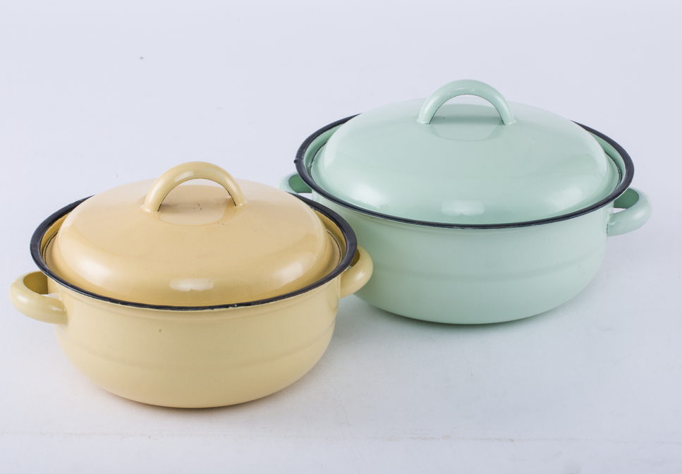 Enamel Africa pot dish Bellied Pots