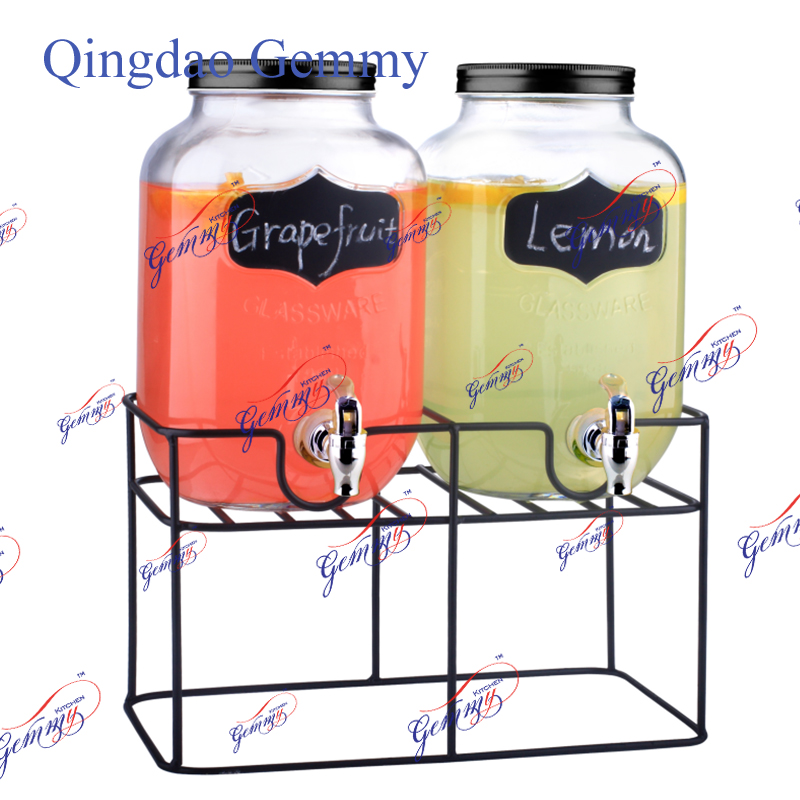 Glass beverage dispenser