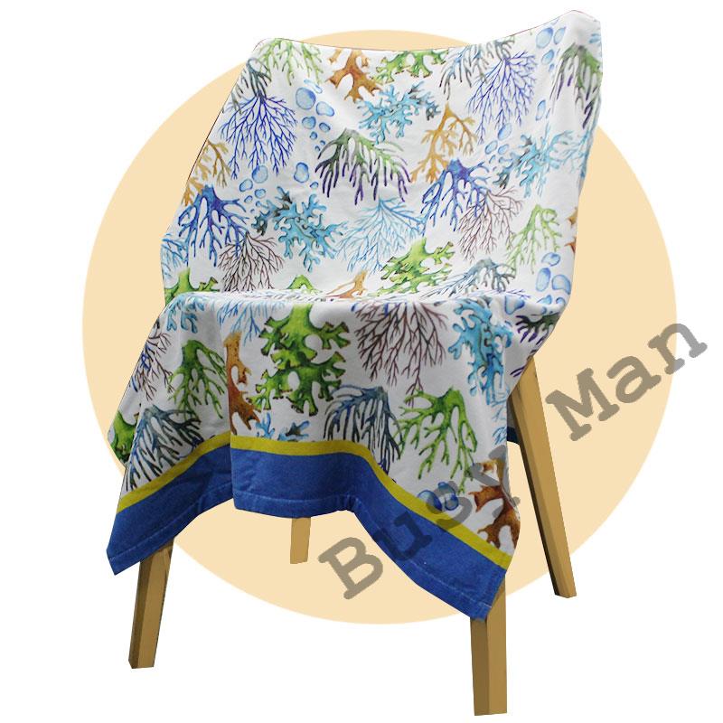 cotton sea animals digital printed beach towel