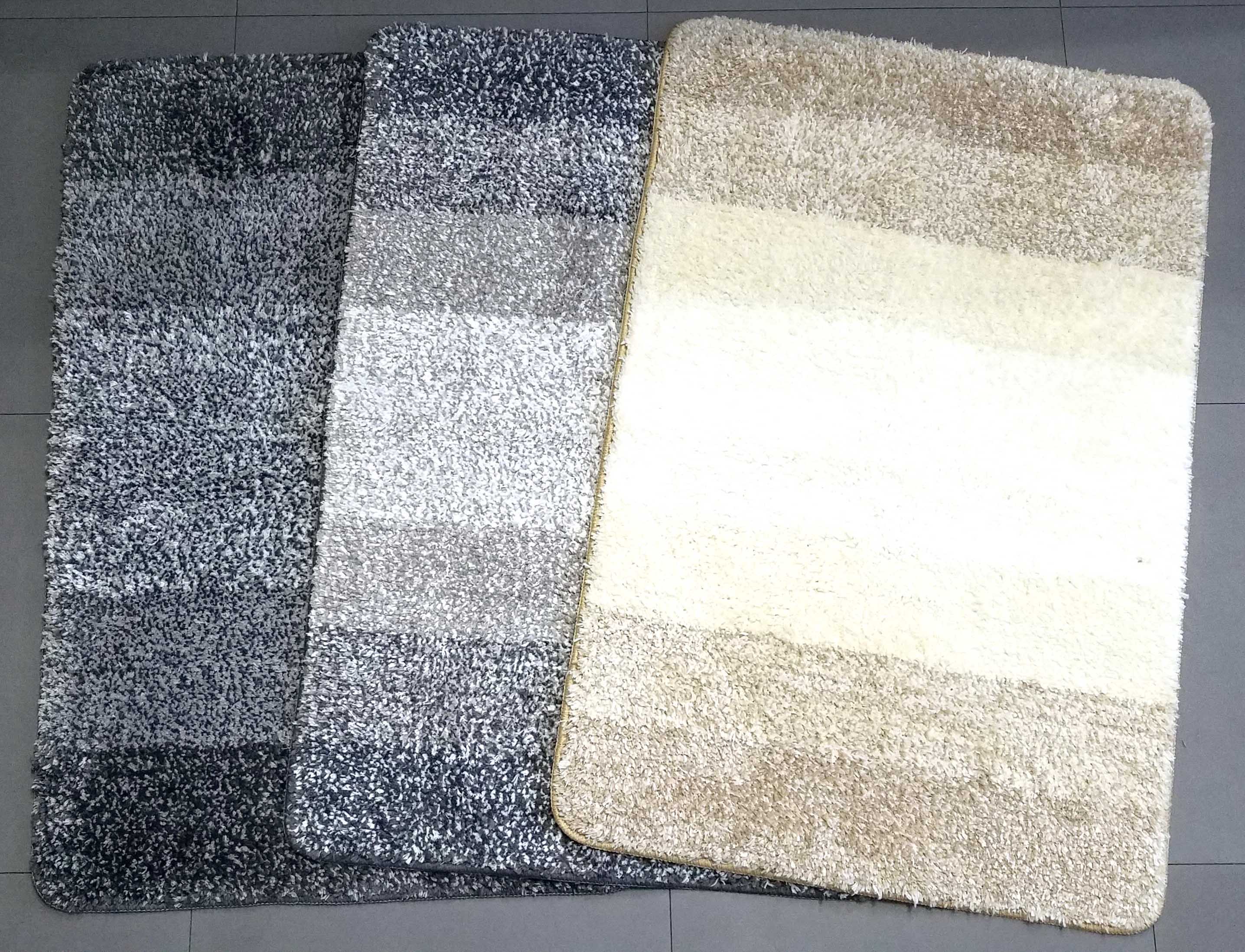 High quality soft fashion Microfiber bath rug non slip mat with TPR bottom
