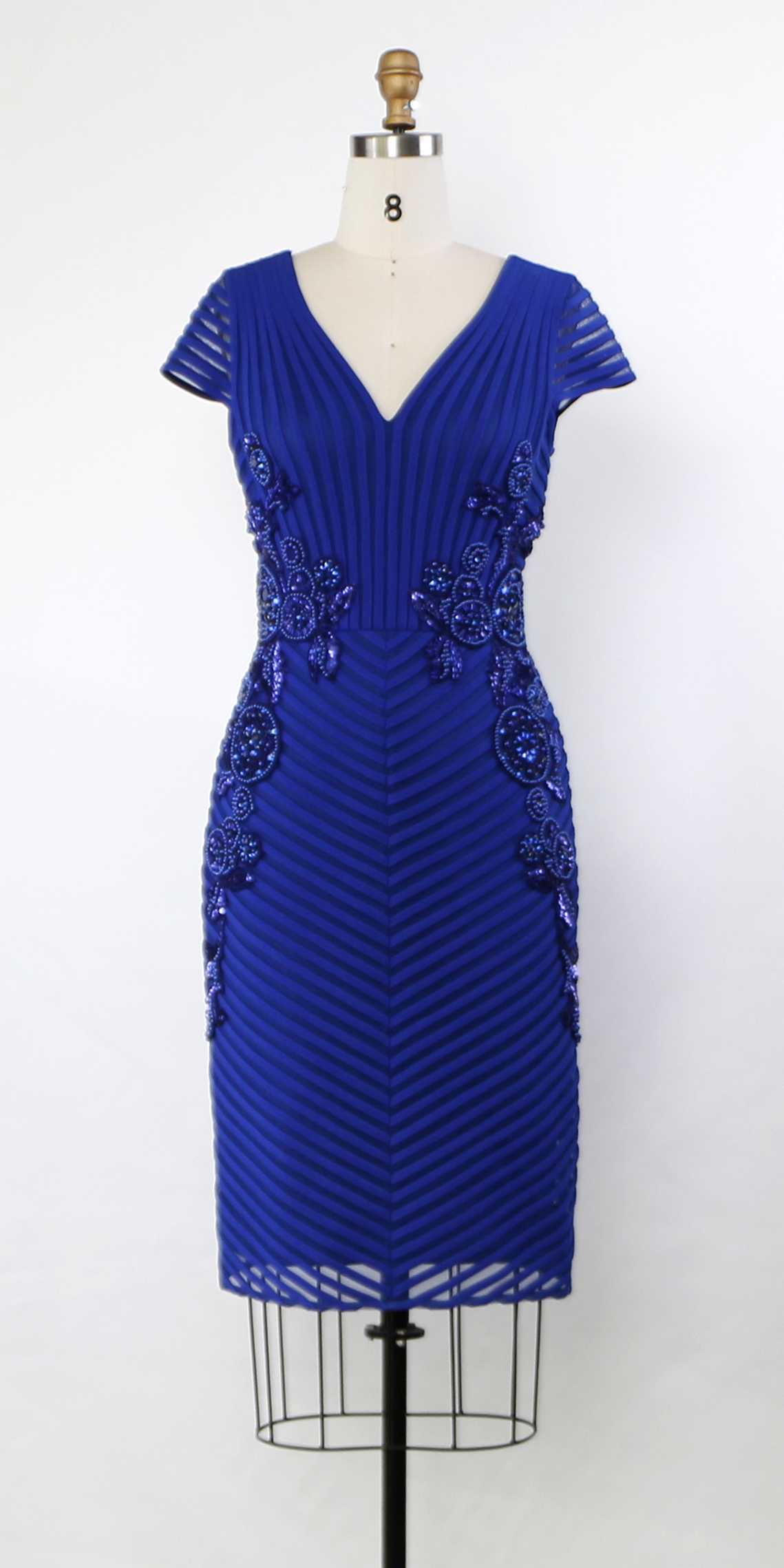 Women's Short Prom Dresses V Neck Inspired Sequins & Beading Bands Cocktail Flapper Dress