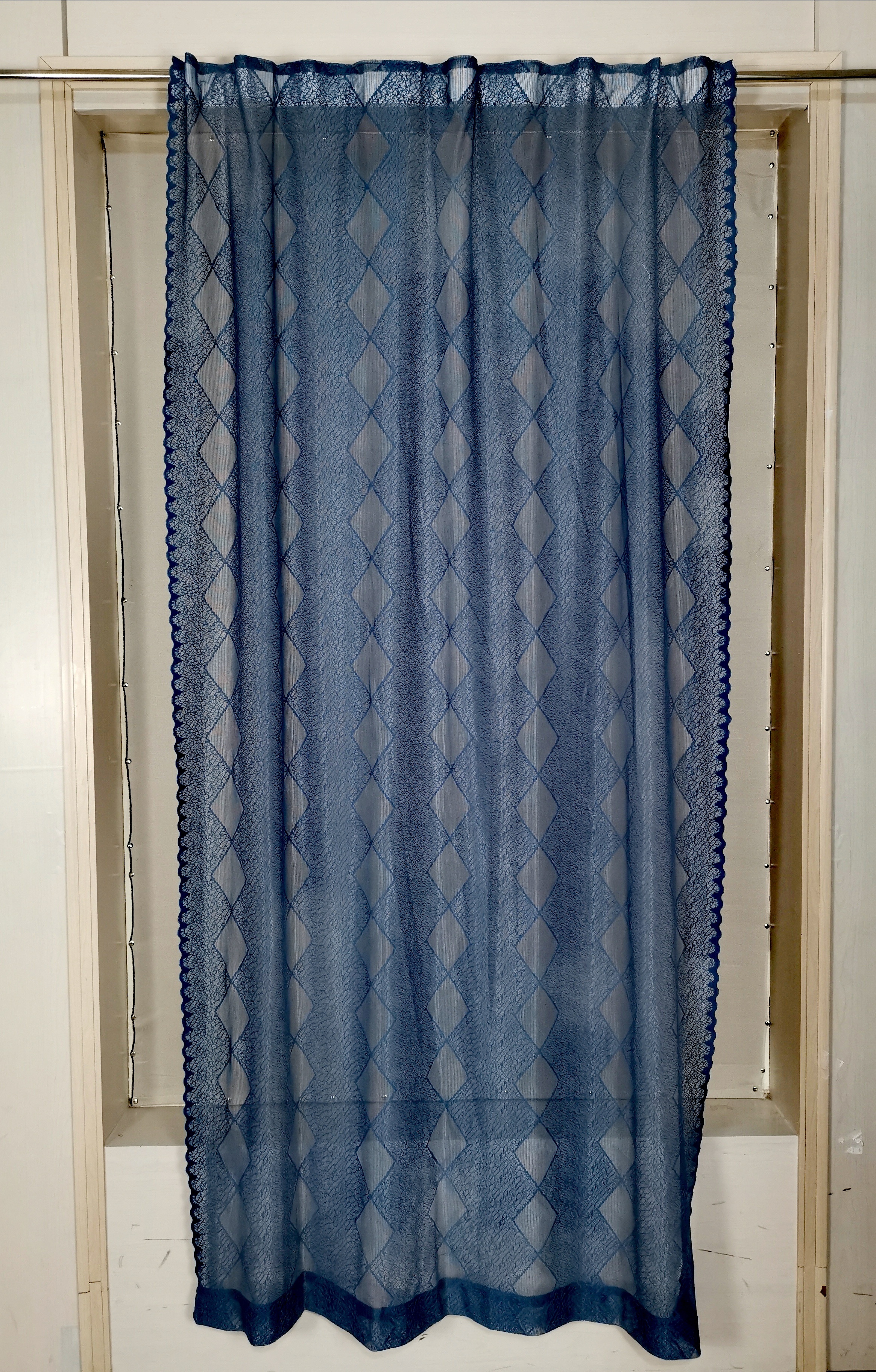 100% polyester knitting curtain