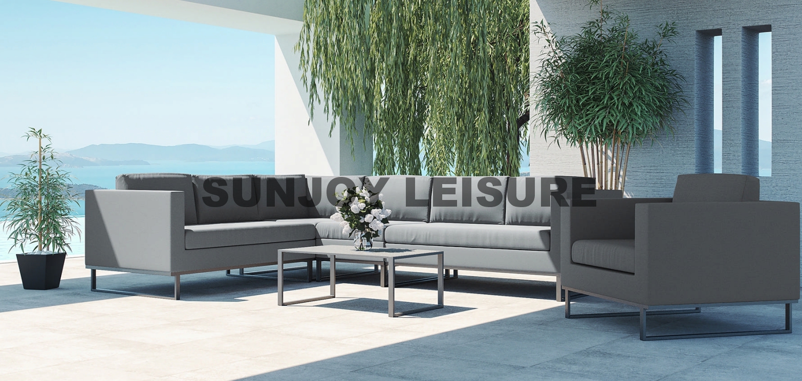 6pcs alum corner sofa set
