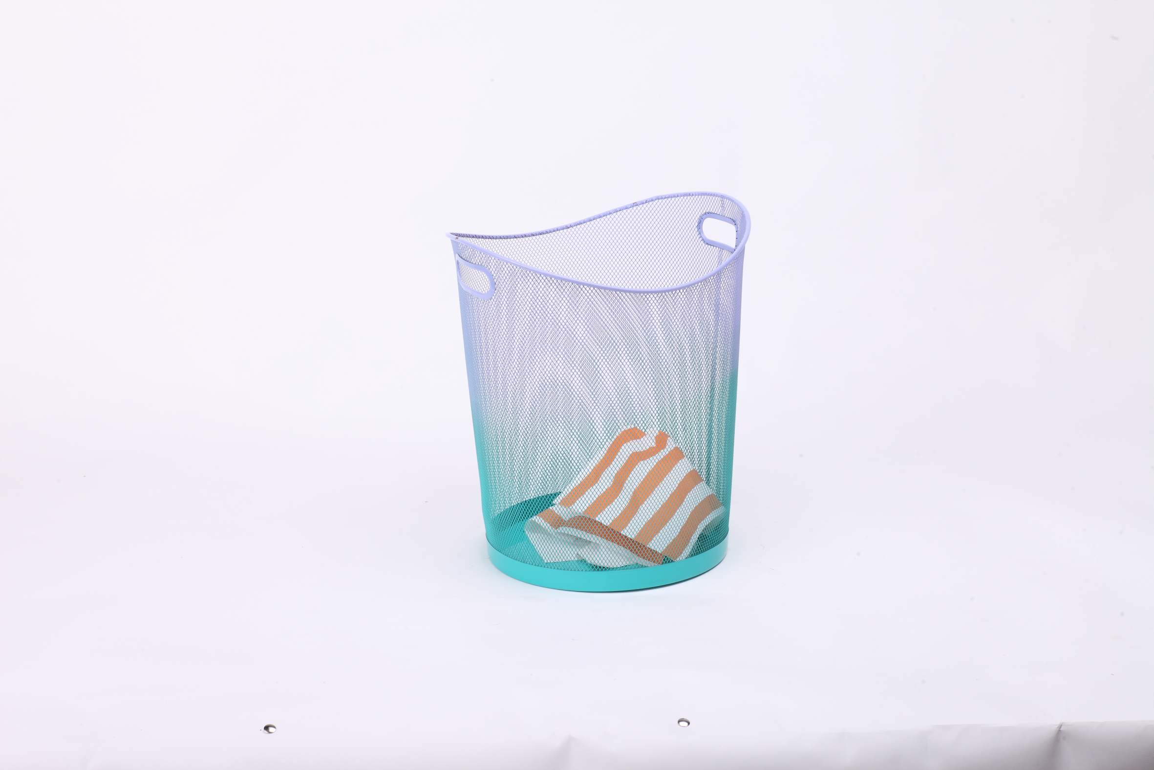 Metal Mesh Wastebasket