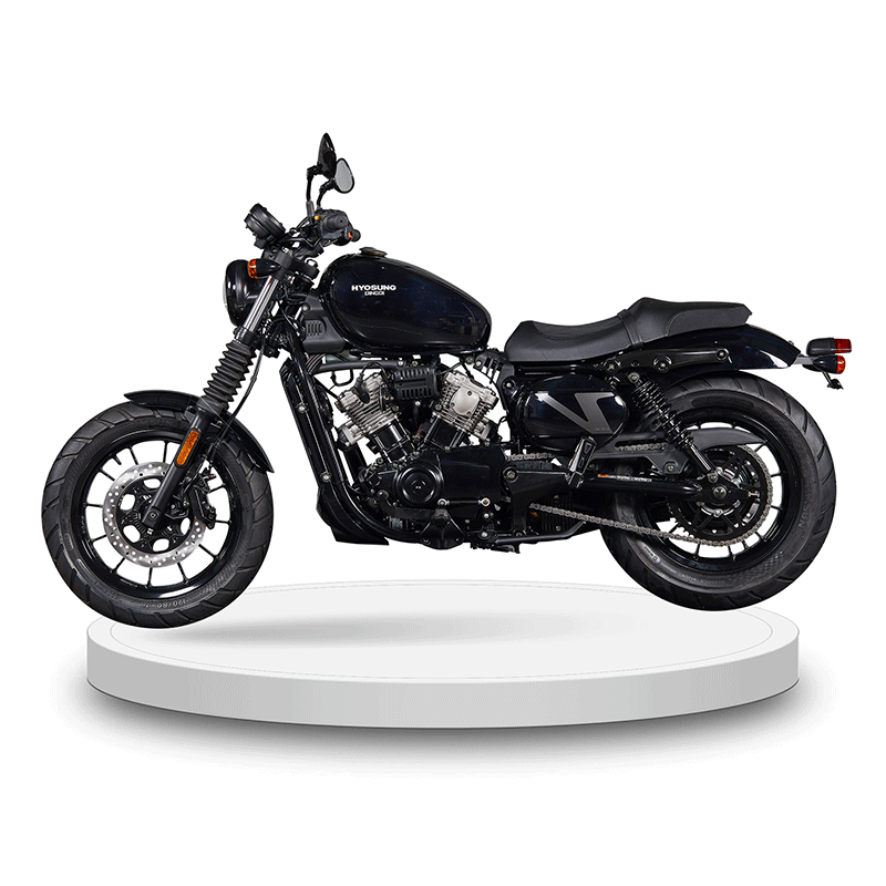 GV125S HYOSUNG Aquila Bobber Style Cruiser Motorcycle V Twin Cylinder Low Displacement