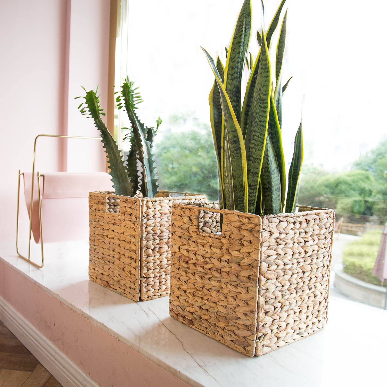 Water Hyacinth Hand-Woven Baskets