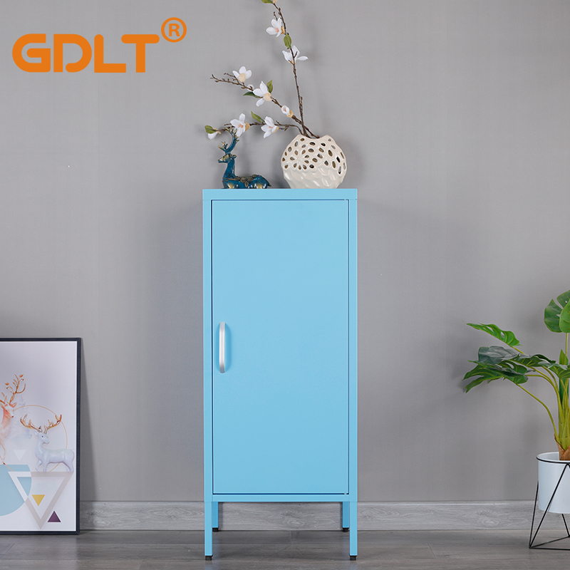 Household simple high-foot steel single door locker